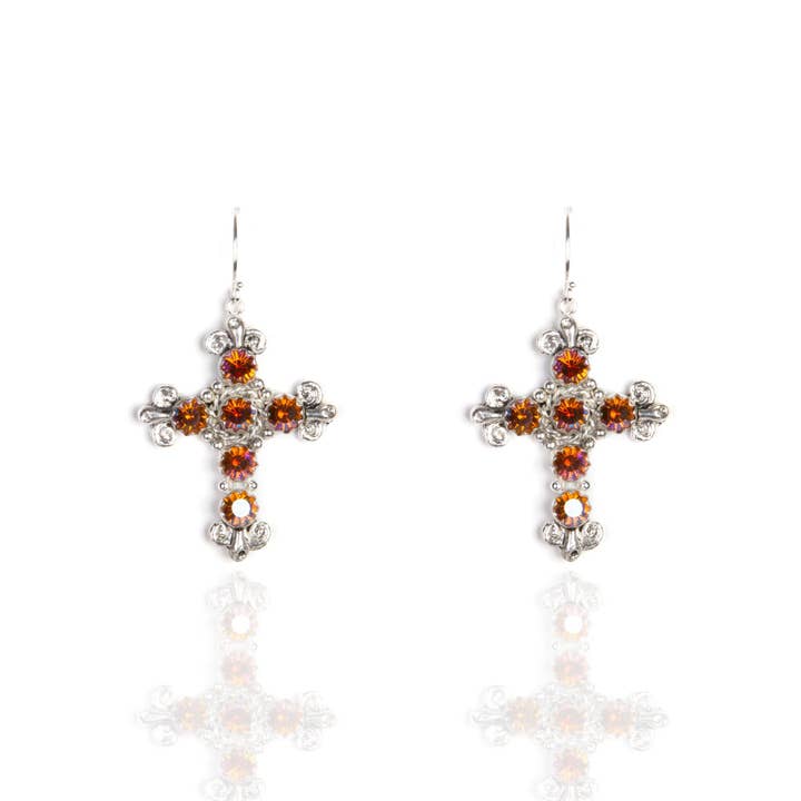 Addie Earrings Topaz AB for wholesale by VSA Designs Inc.