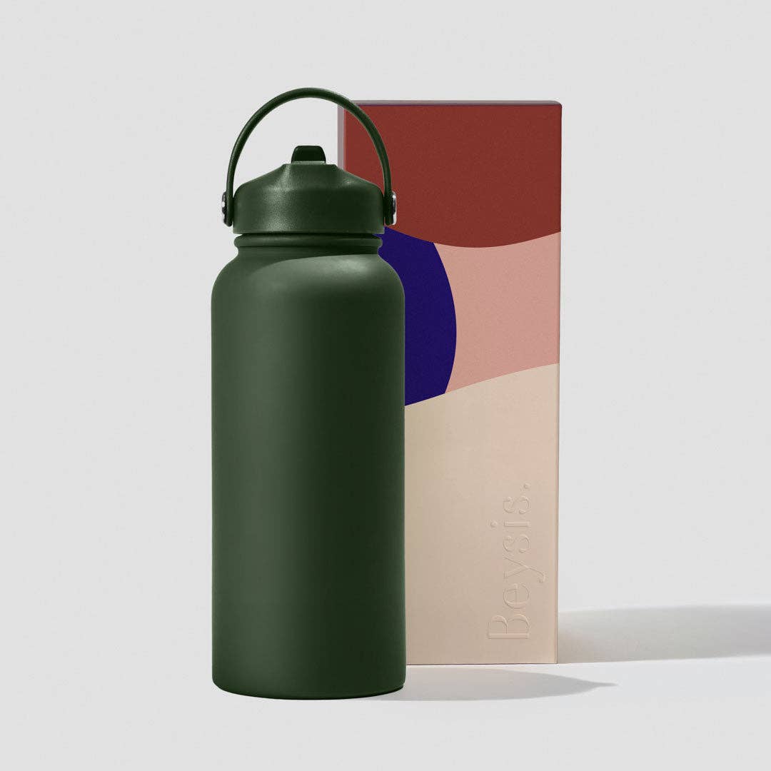 Beysis – wholesale Vattenflaska – 30,5 oz / 900 ml flaska med sugrör34
