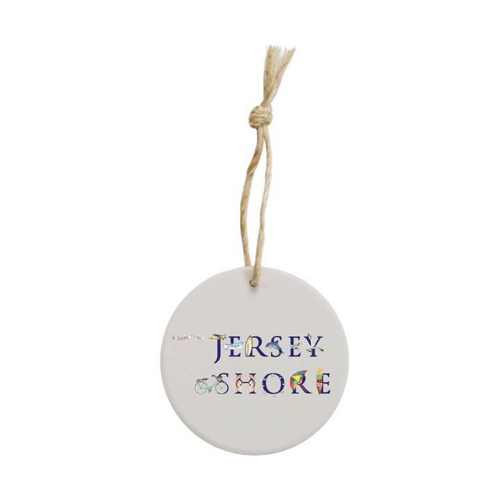 adorno de cerámica Jersey Shore para venta al por mayor de Tina Labadini Designs