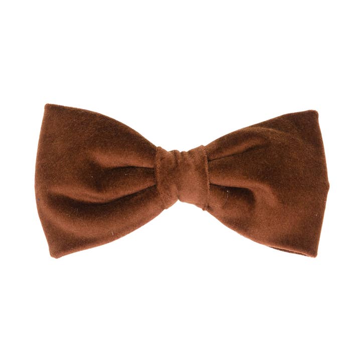 Gentleman Bowtie - Chocolate Velvet for wholesale by Puddle Jumper Pups