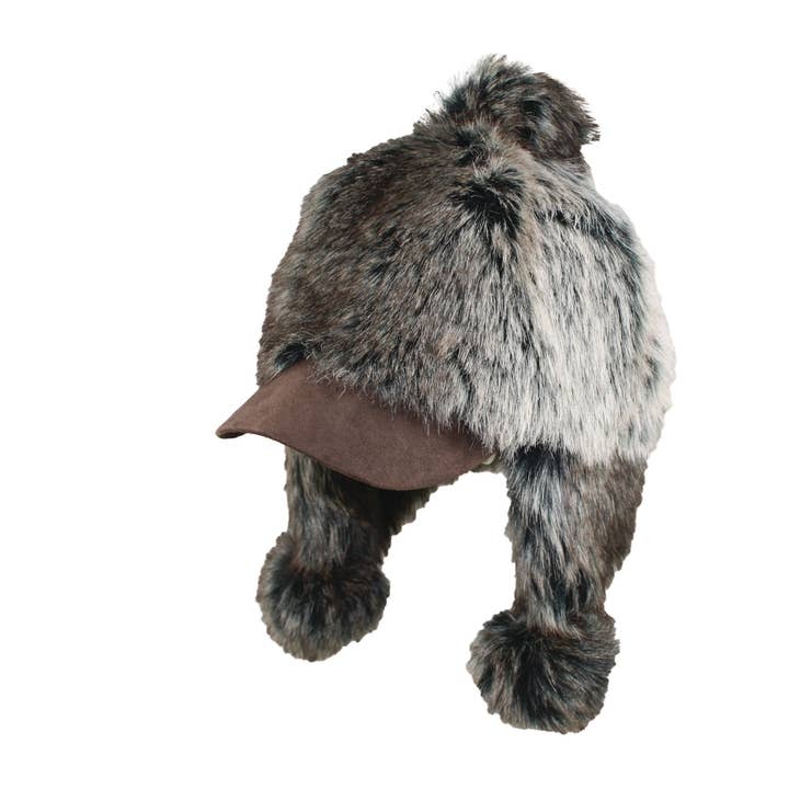 Brown Suede Baseball Brim 4889 Cap for wholesale by Jeanne Simmons Accessories