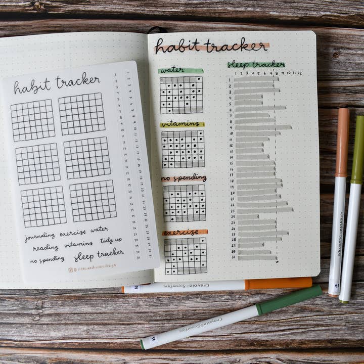 Lines And Colors Design - Wholesale Sticker - Habit Tracker Bullet Journal & Planner Sticker Sheet1