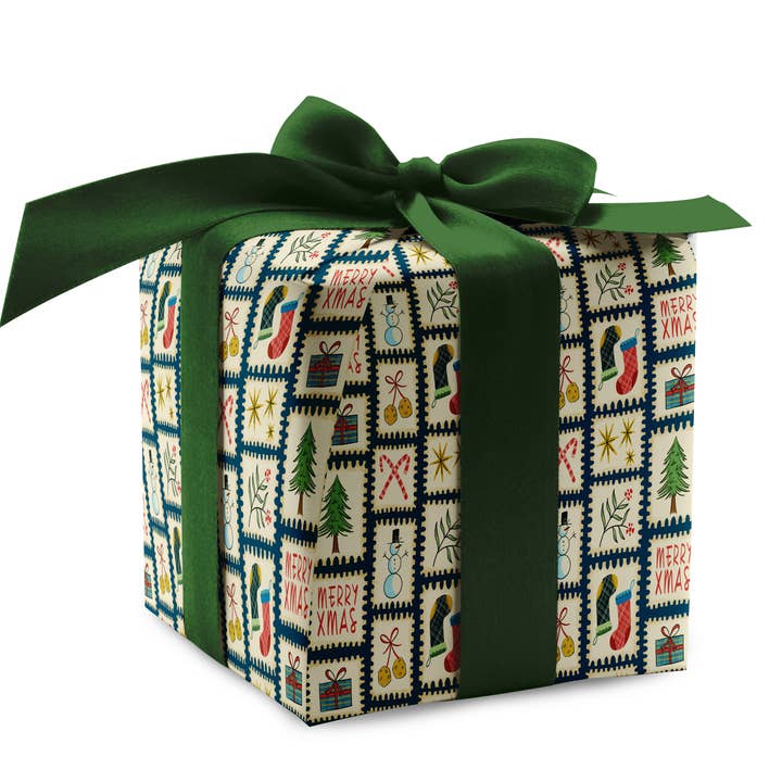 Dear Santa Wrapping Paper – Holiday Gift Wrap (1 Sheet) for wholesale by Rebecca Jane Woolbright