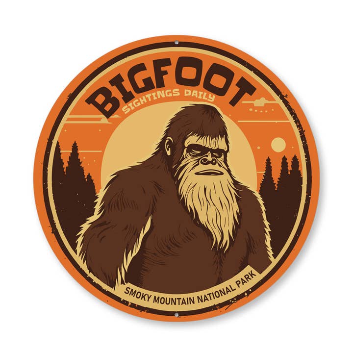 Lizton Sign Shop, Inc - Wholesale Sign - Bigfoot Sightings Smoky Mountain Sign0