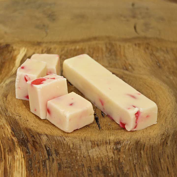 Cherry Vanilla Finger Fudge for wholesale by Cornish Fudge Company