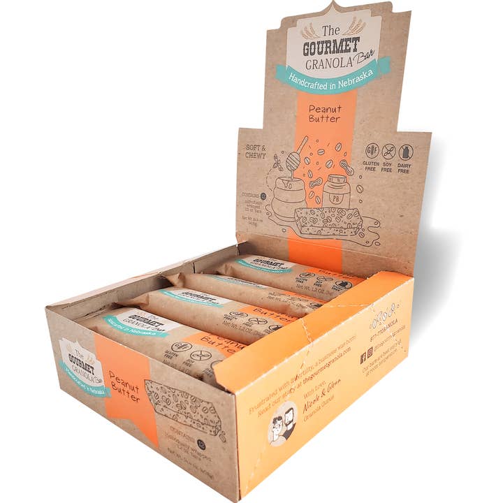 The Gourmet Granola - Wholesale Snack Bar - Peanut Butter Granola Bars
