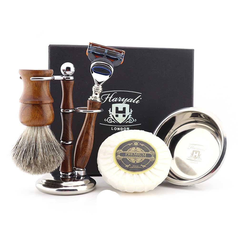 Haryali London - Wholesale Shaving Set/Kit - Men's - Haryali's Wooden Shaving Set11