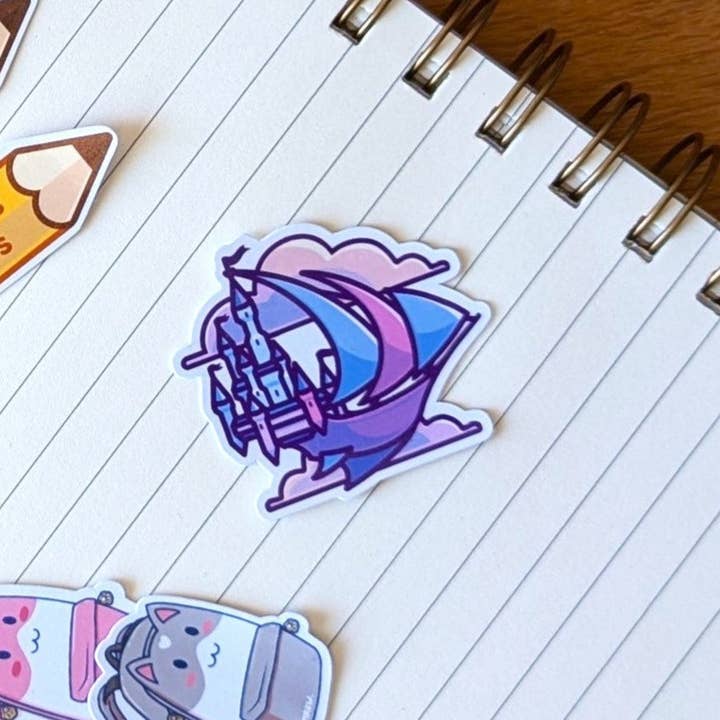 Soaring Dreams Ship - Sticker for wholesale by Pink Brownie