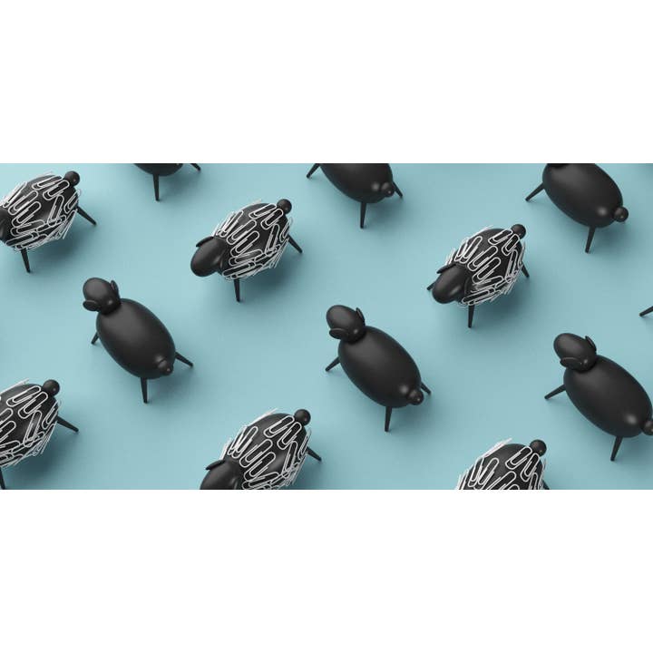 Allocacoc DesignNest - Venta al por mayor Clips - Soporte magnético Sheepi para sujetapapeles9