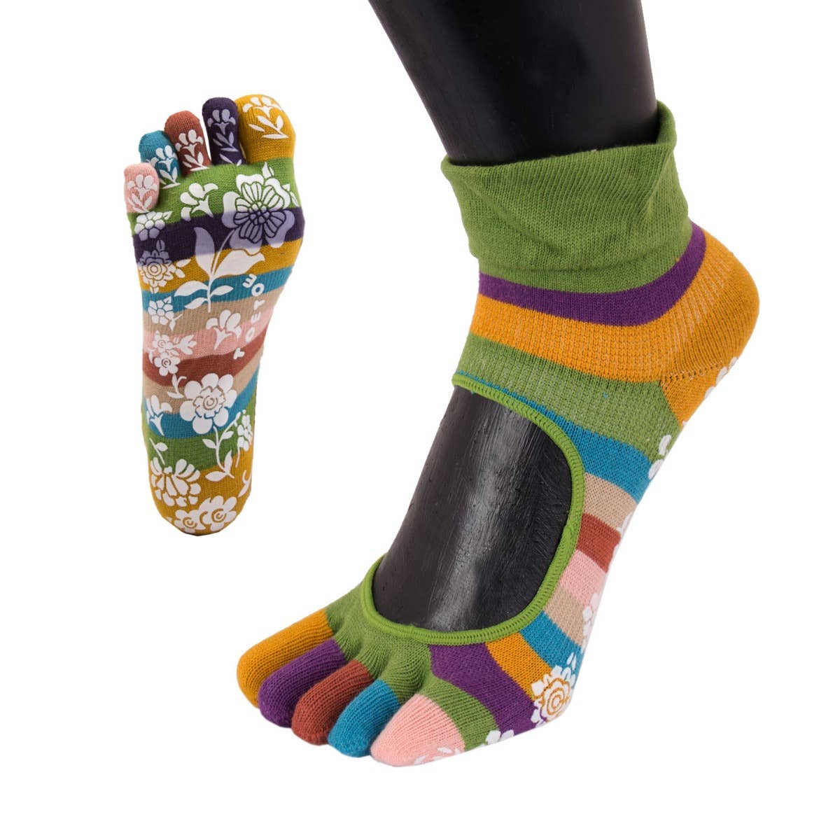 TOETOE - Wholesale Socks - Unisex - Yoga&Pilates - Anti-Slip Serene Ankle - Toe Socks8
