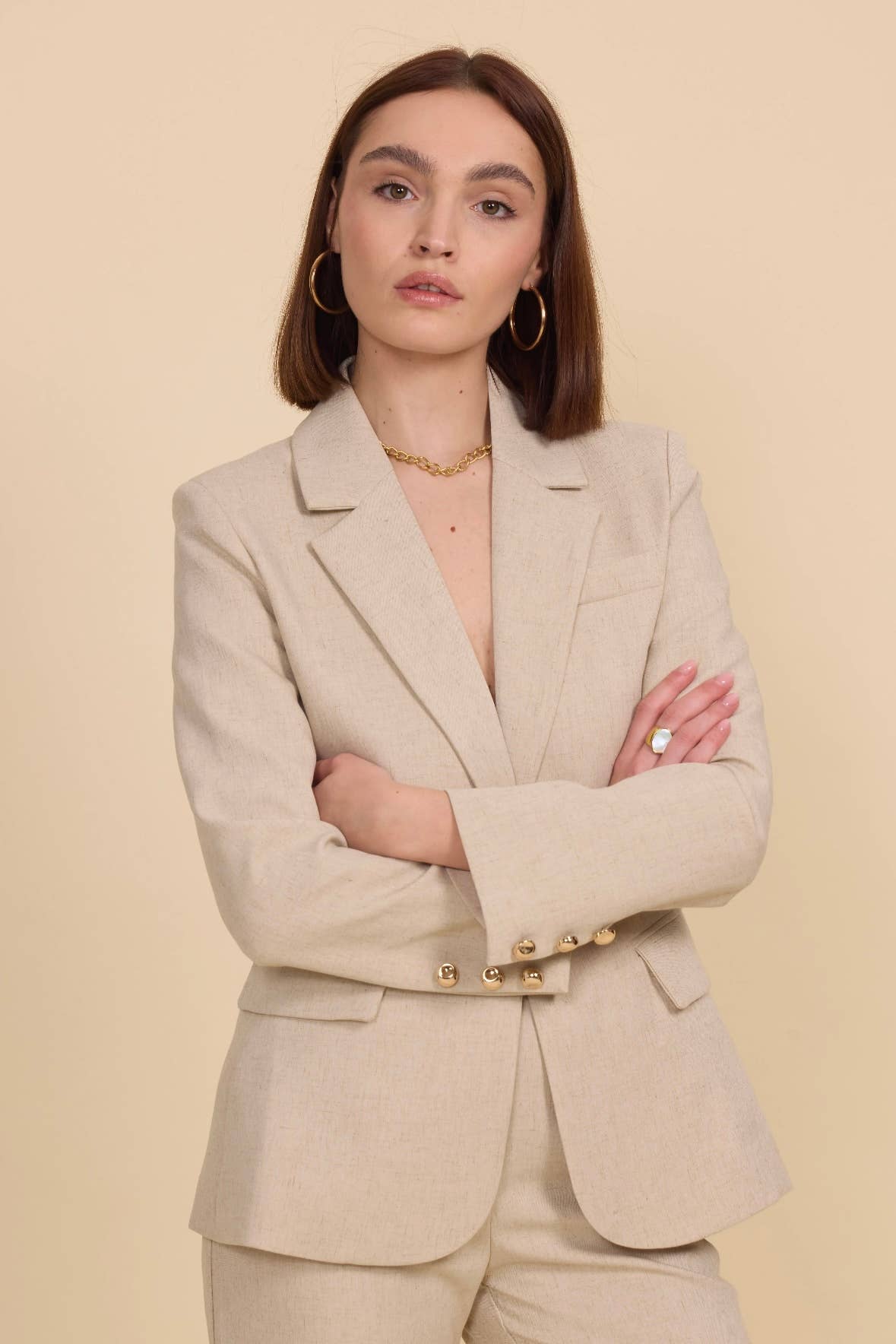 Frime – Großhandel Blazer – Damen – Strukturierter Blazer - 31226