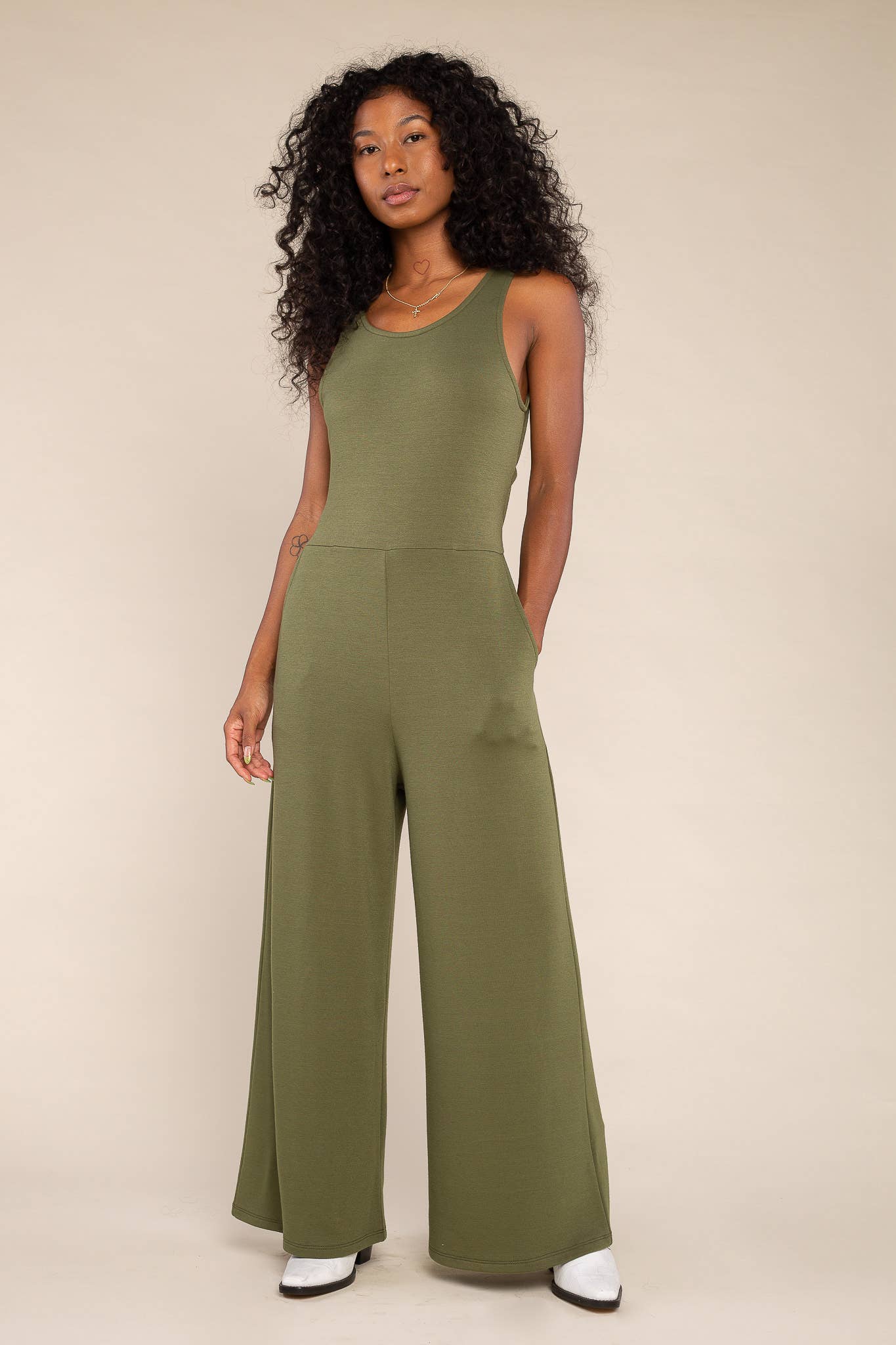 NLT - Wholesale Jumpsuit - Women's - Lightweight French Terry Jumpsuit - Plus Size1