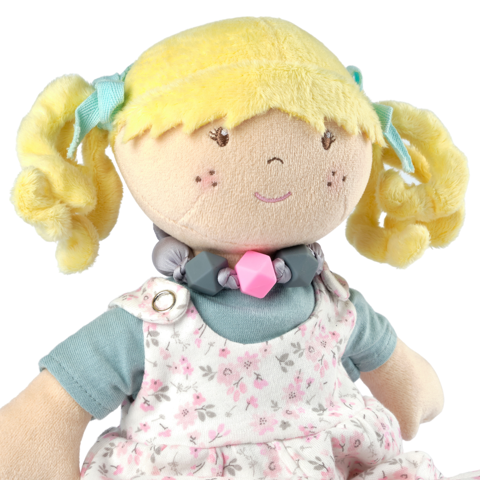 Tikiri Toys LLC - Wholesale Doll - Kids - Lucy with Friendship Bracelet in Flower Printed Outfit1
