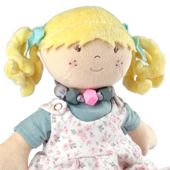 Tikiri Toys LLC - Wholesale Doll - Kids - Lucy with Friendship Bracelet in Flower Printed Outfit1