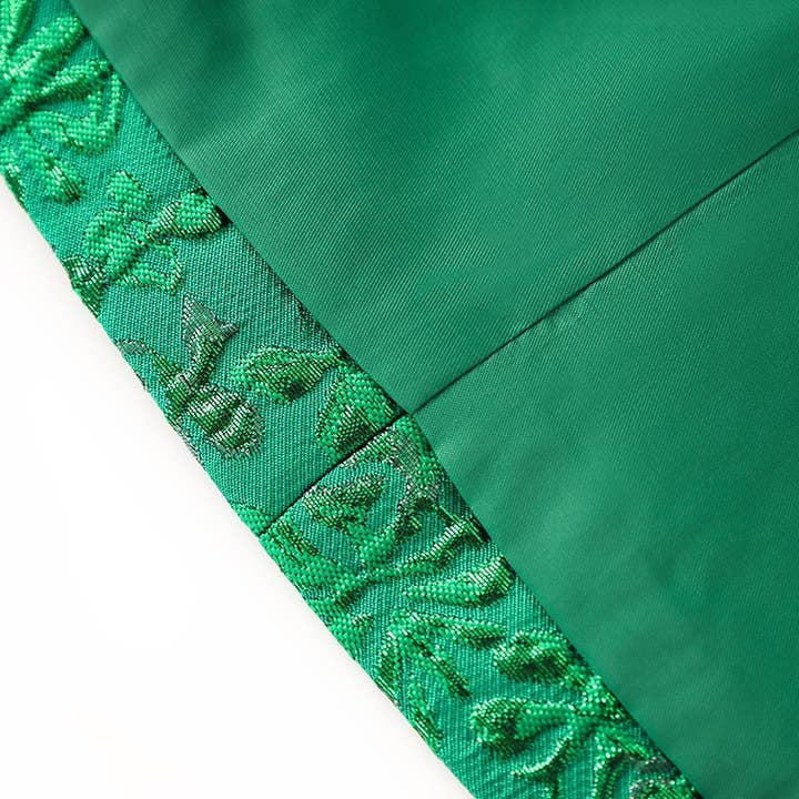 Green SET059 Luxury Jacquard Suit Set for wholesale on Faire7