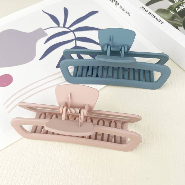 mildstyles – Engroshandel Hårspænde - Dame – Frostet rektangulært hårspænde10