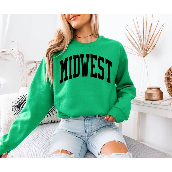 Midwest Crewneck for wholesale by Moxie Brands