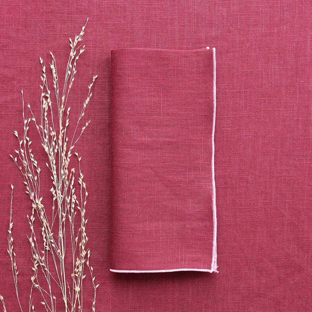Giardino Segreto - Wholesale Dinner & Cloth Napkin - 100% linen napkin CORDONCINO2