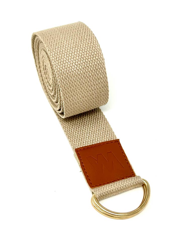 Eco Warrior Yogabälte / Rem - Beige - Lång - Hållbar för wholesale av warrioraddict