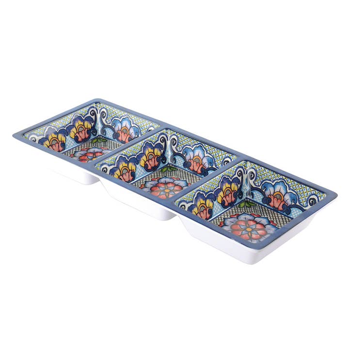 3-Section Tray - Blue for wholesale by Prepara