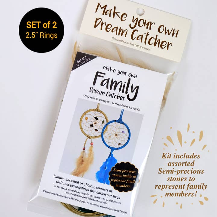 Dream Catcher 2.5" Family Kit for wholesale by Monague Indigenous Crafts & Gifts