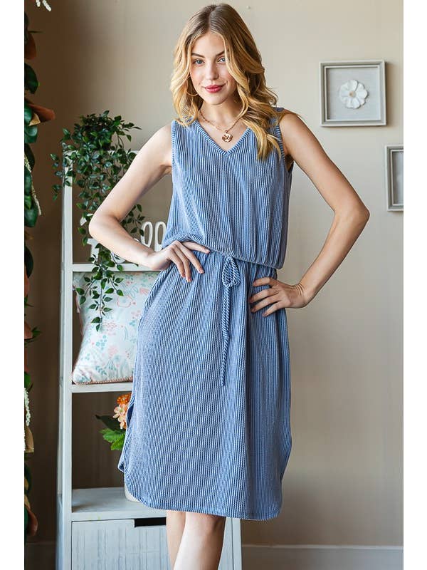 HEIMISH - Vendita all'ingrosso Vestito - Donna - MINI ABITO TINTA UNITA SENZA MANICHE ED6806-109