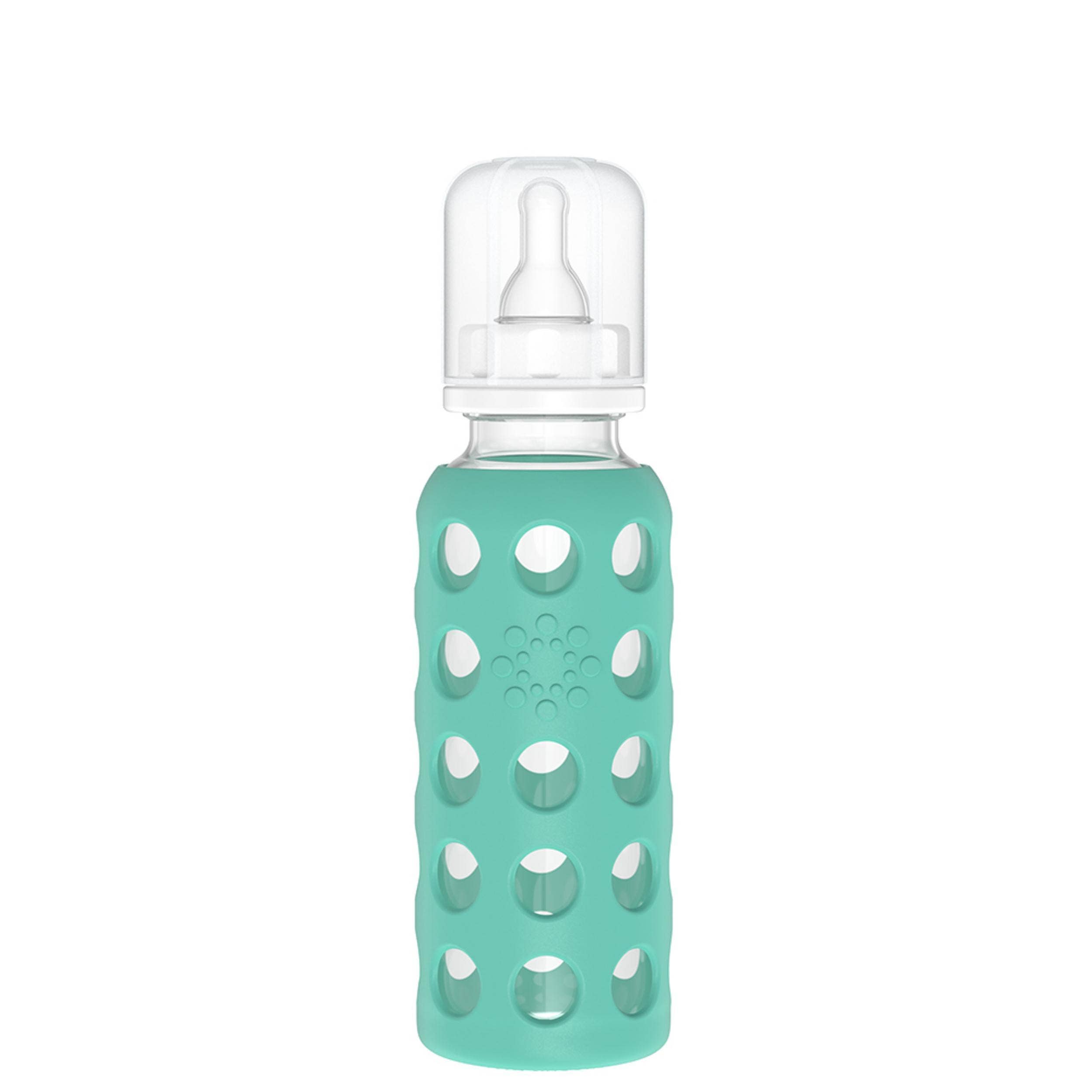 Lifefactory - Wholesale Baby Bottle - 9oz Glass Baby Bottle - Stage 2 Nipple, Stopper, and Cap2