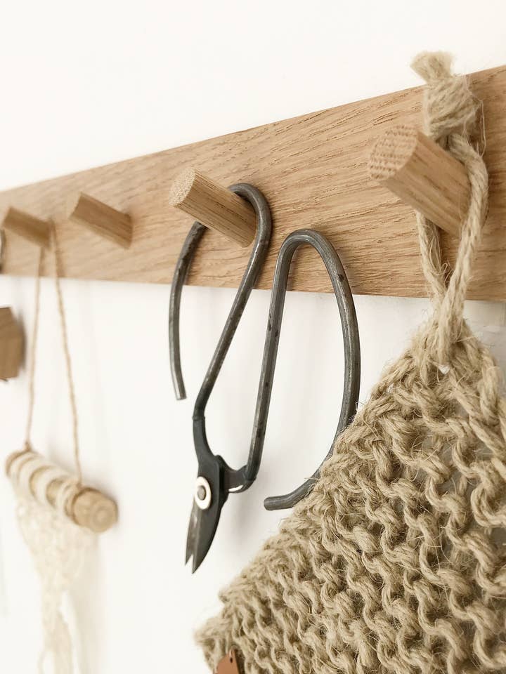 Barra de ganchos grande / 6 ganchos para venta al por mayor de Stadtrand Stil handmade