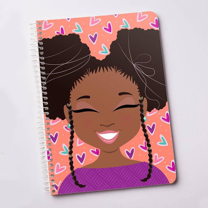"Miss Laila Love" Spiral Notebook for wholesale by The DynaSmiles Stationery