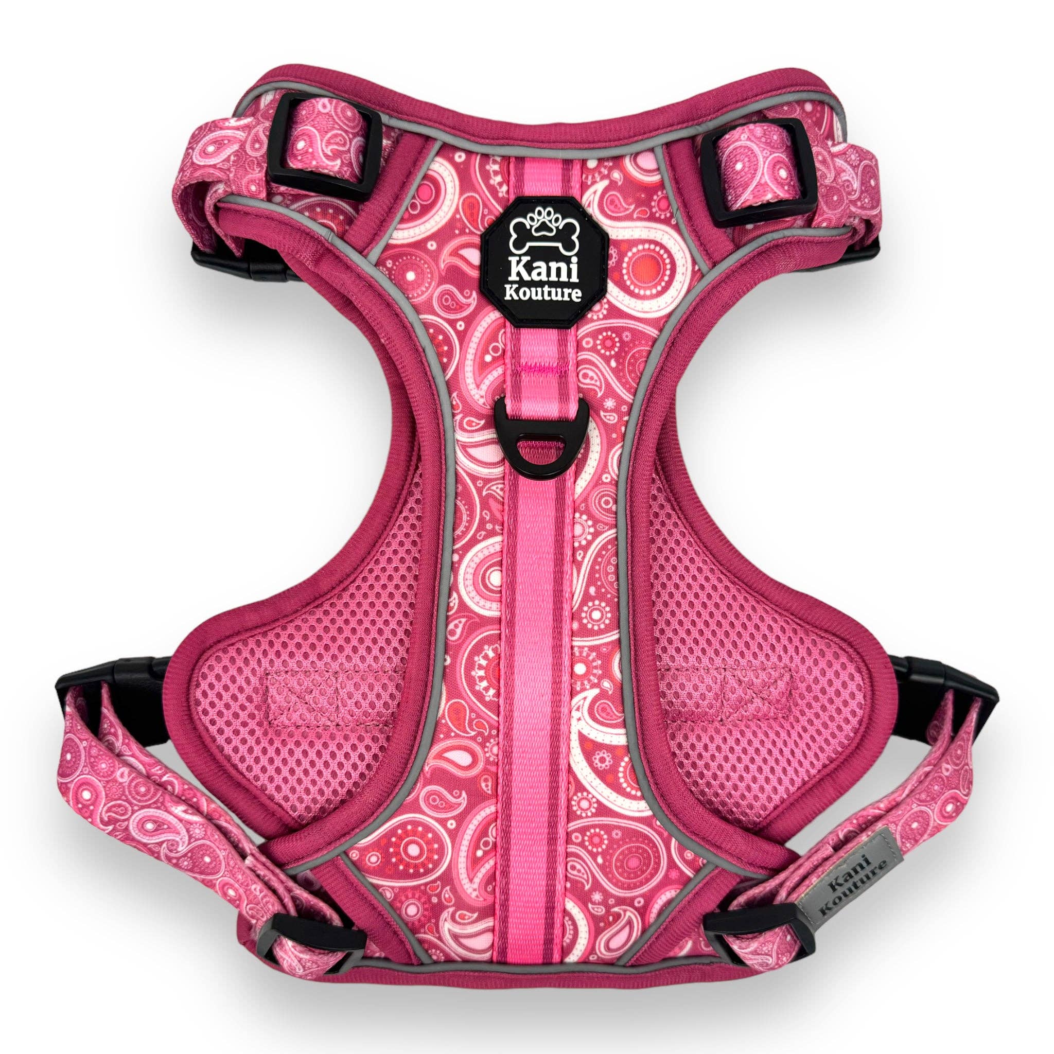 Kani Kouture - Wholesale Pet Harness - Dog - Pink Paisley - Adventure Harness1