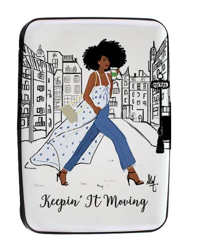 African American Expressions - Wholesale Card Holder - Women's - Keepin It Moving Card Holder