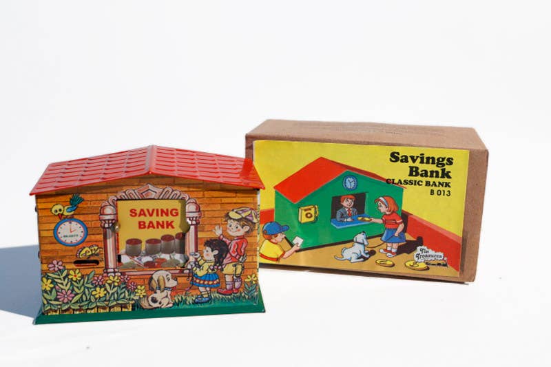 die Blechfabrik e.K. – wholesale Money/piggy bank – Child & baby – Money box “Saving Bank”, made in India1