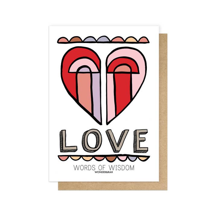 East End Prints - Greetings Cards & Postcards – wholesale Love card – Love - Words of Wisdom Greetings Card