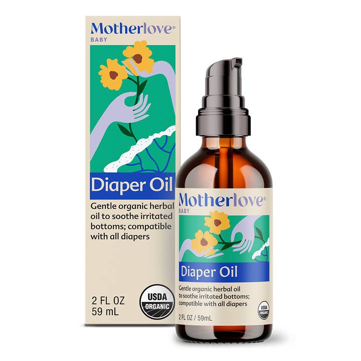 Diaper Oil 2oz for wholesale by Motherlove