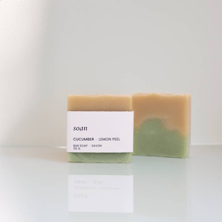 soan - Wholesale Bar Soap - Soap Bar – Organic Cucumber & Lemon Peel (Refreshing)1