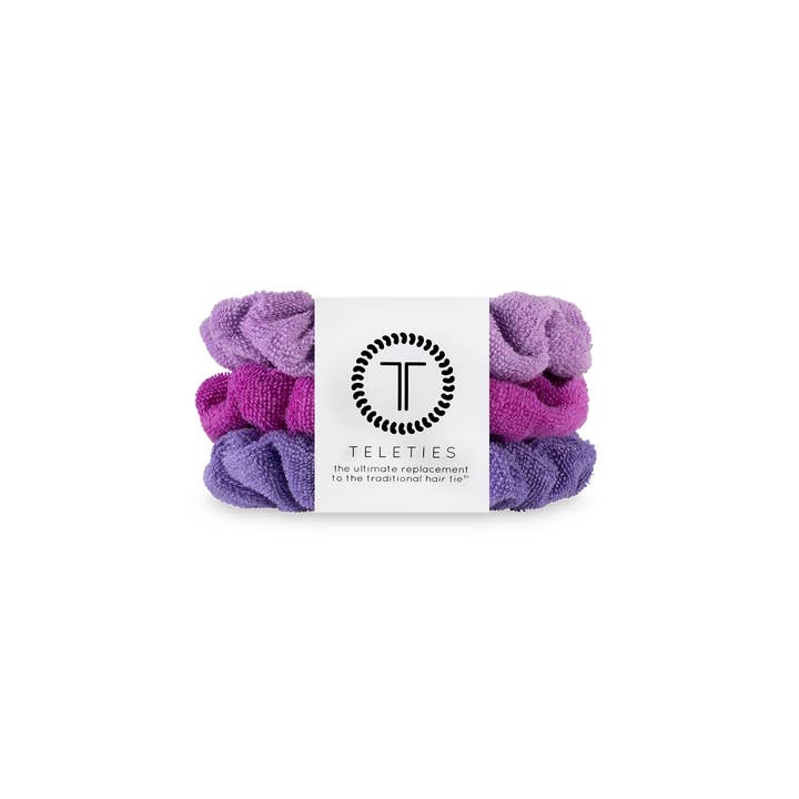 TELETIES - Wholesale Scrunchie - Women's - Terry Cloth Hair Scrunchie | Small | Antigua