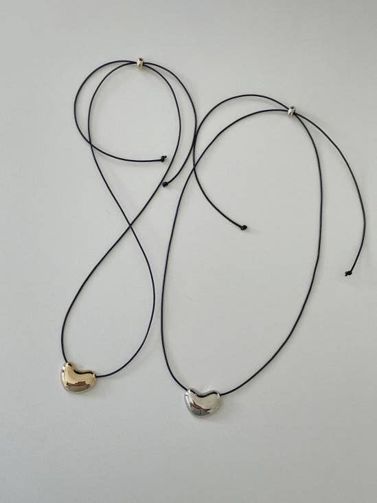 Jake Shiny Chubby Bean Pendant Necklace for wholesale by MOND HAUS