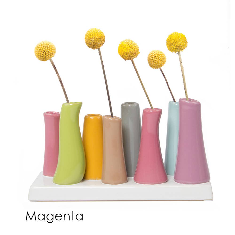 Chive - Wholesale Vase - Pooley Colorful Bud Vase For Flower Arranging Rectangular12