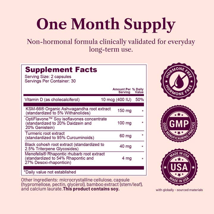 SEASON34 - Wholesale Oral Supplement/Vitamin - Menopause Hormone Blend – Hot Flashes, Night Sweats & Libido6