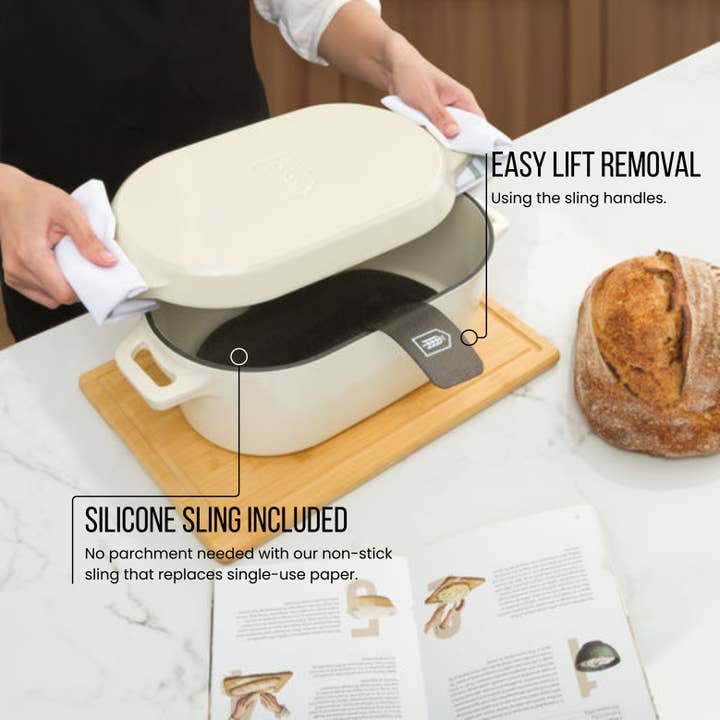 Kook - Wholesale Cooking Pot - Kook Dutch Oven with Lid, Enameled Cast Iron, 3.4 qt24