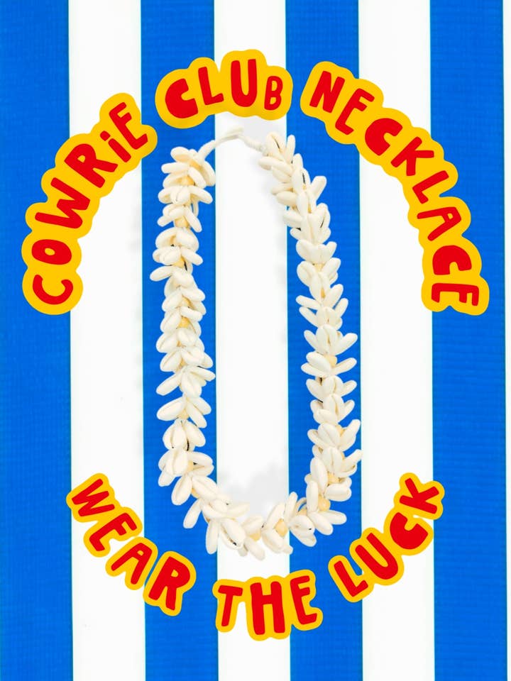 Collier Cabana Club en cauris pour la vente par Cabana Club California