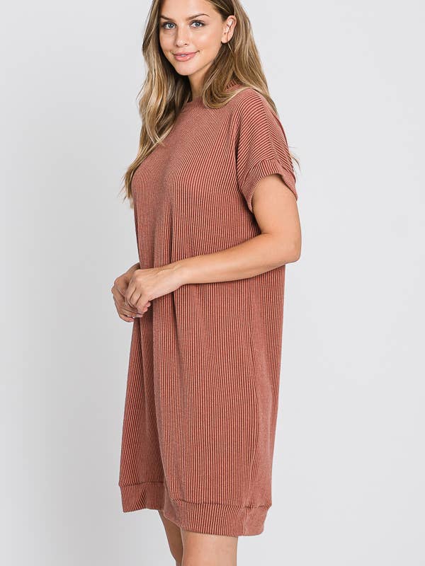 Tres Bien, Inc - Wholesale Dress - Women's - ribbed round neck dress10