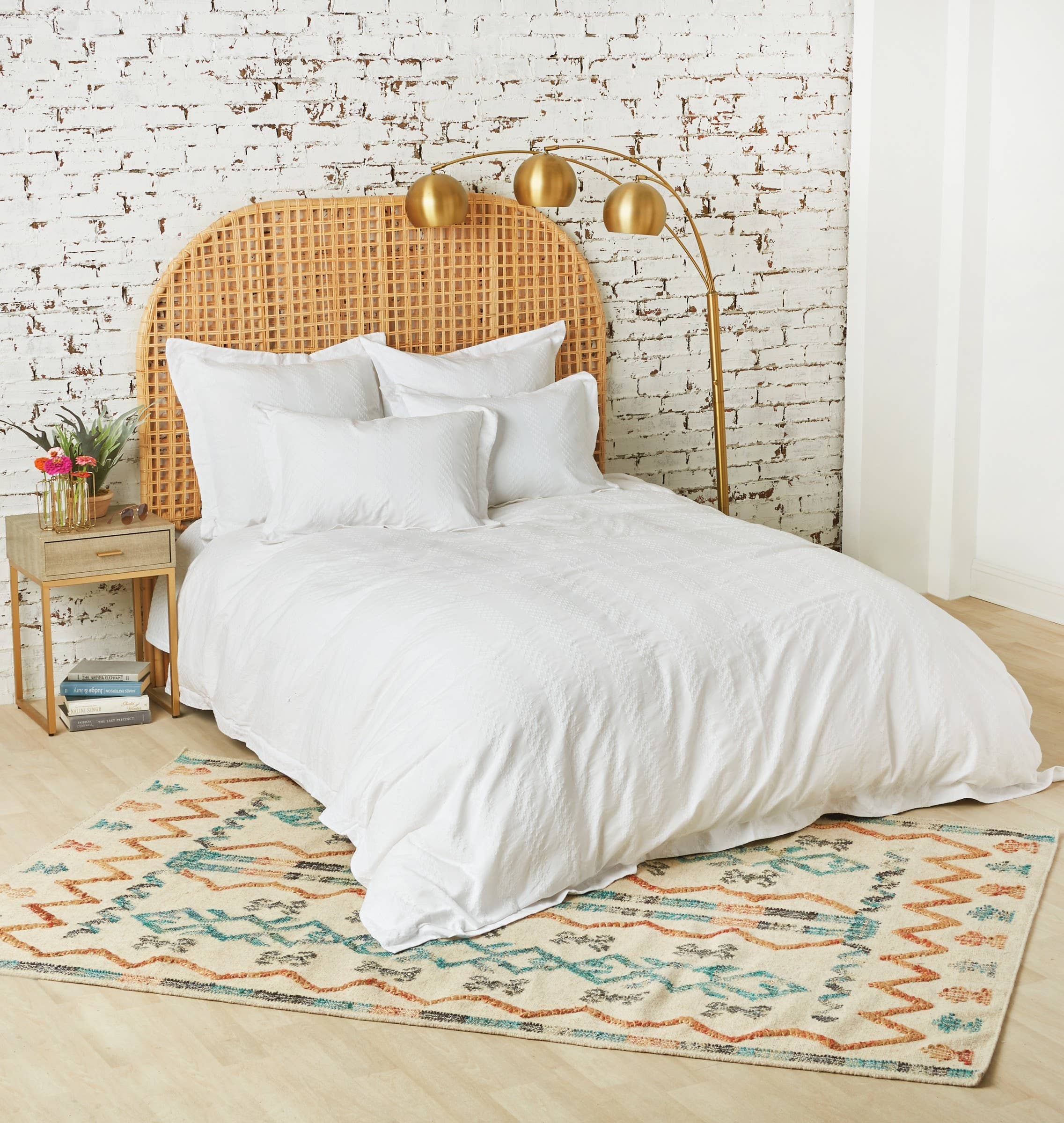Keller White Queen Duvet Cover Faire Com