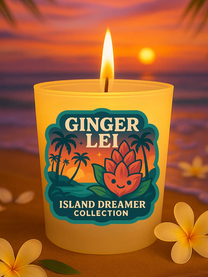 Bougie Ginger Lei pour la vente par Ohanale