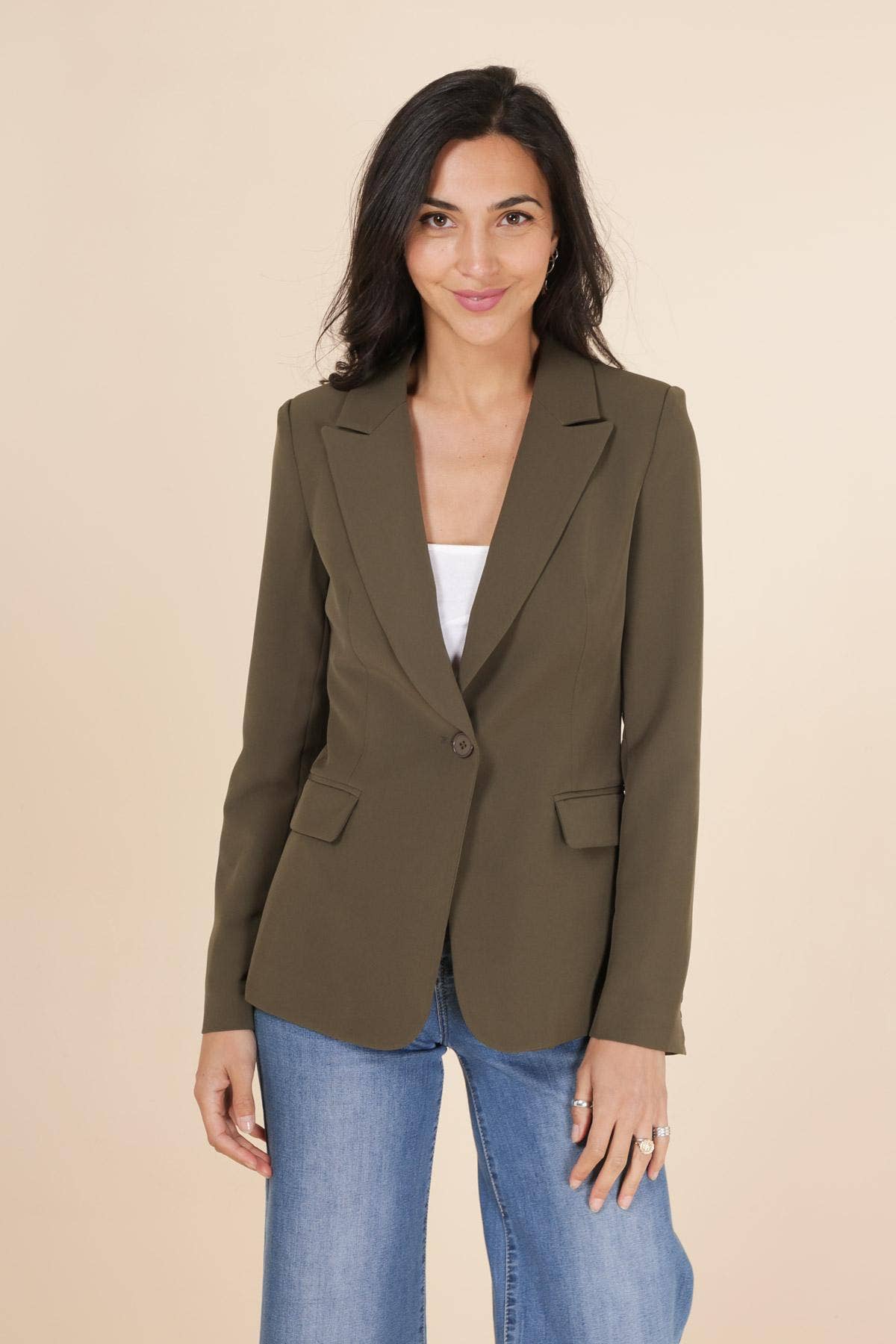 Attentif Paris - Wholesale Suit Jacket - Women's - [Timeless] Fitted single-button plain jacket33