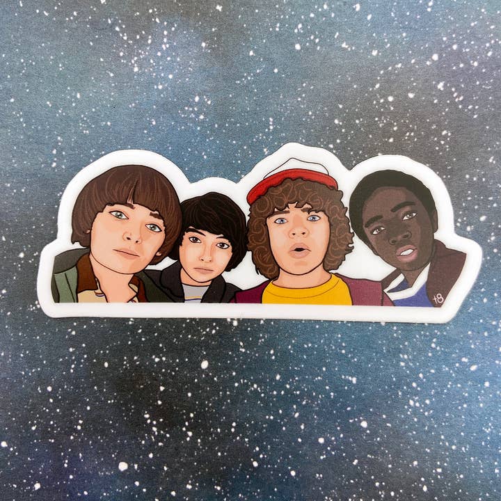 The Red Swan Shop - Wholesale Sticker - Vinyl Decal - Will Mike Dustin and Lucas - Stranger Things2