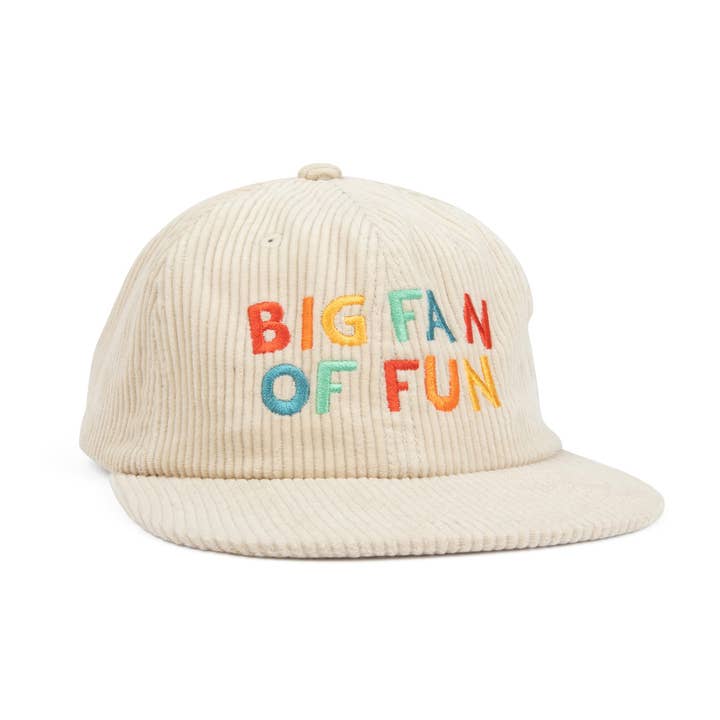 Corduroy Snapback Hat | Big Fan Of Fun for wholesale by Trek Light