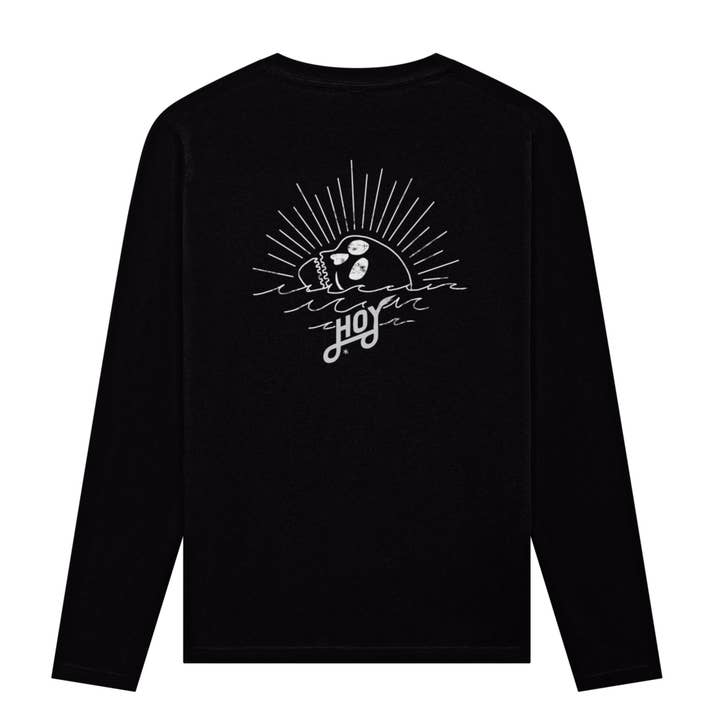 T-shirt à manches longues Hoy Organic Forever - Noir pour la vente par Hoy surf Ltd