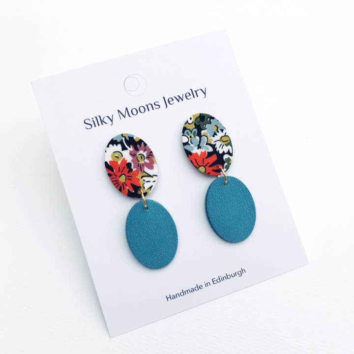 Silky Moons Jewelry – wholesale Dangle earrings – Ellipse Drops Dangle Stud Earrings3