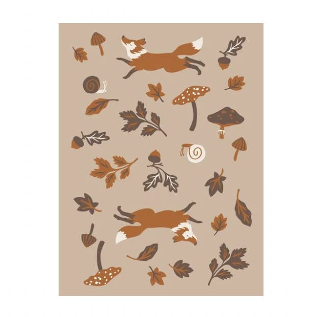 Leaping Fox Knit Blanket for wholesale by Helmsie